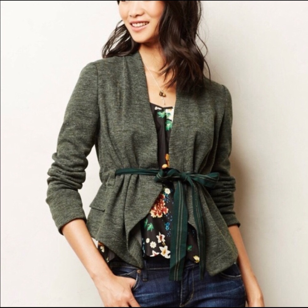 Anthropologie Cartonnier Green Jacket, S